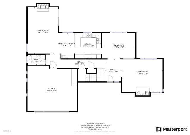 Floorplan for 1st Floor