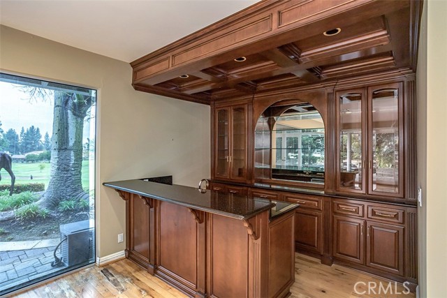 Wet bar in great room