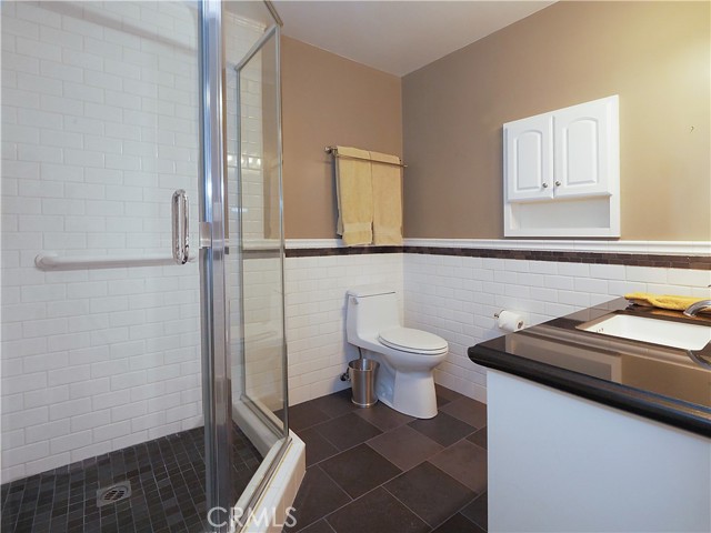 Bathroom off workout room