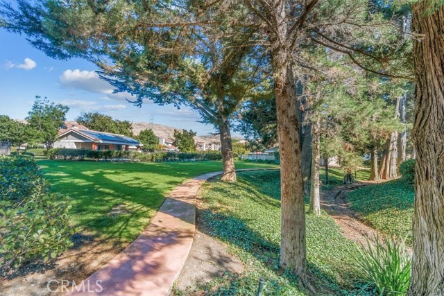 Meandering walking paths for enjoyment of the landscaping.