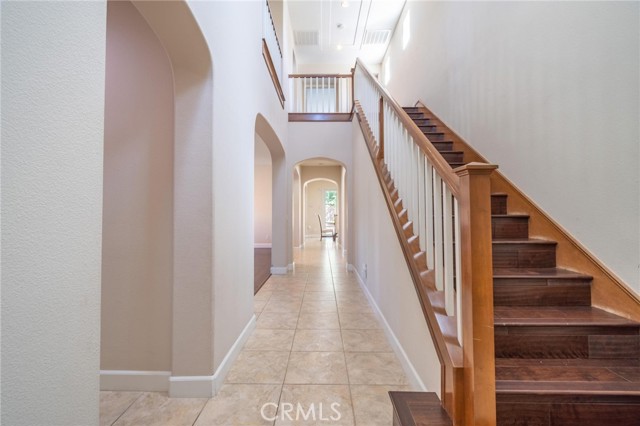 view of entry and stairs