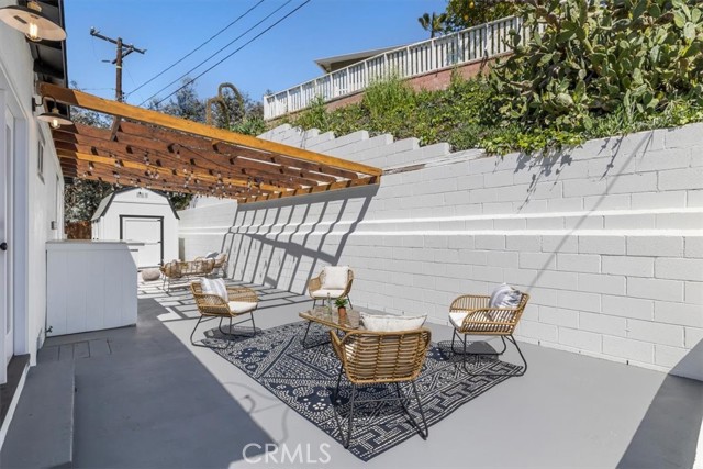 Another view of back patio.