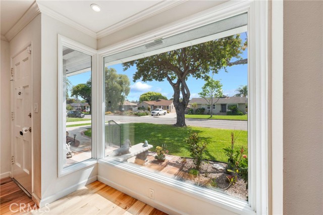 Large Bay window in living room area