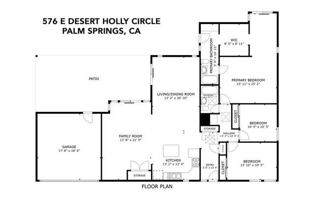 Detail Gallery Image 69 of 69 For 576 E Desert Holly Cir, Palm Springs,  CA 92262 - 3 Beds | 2 Baths