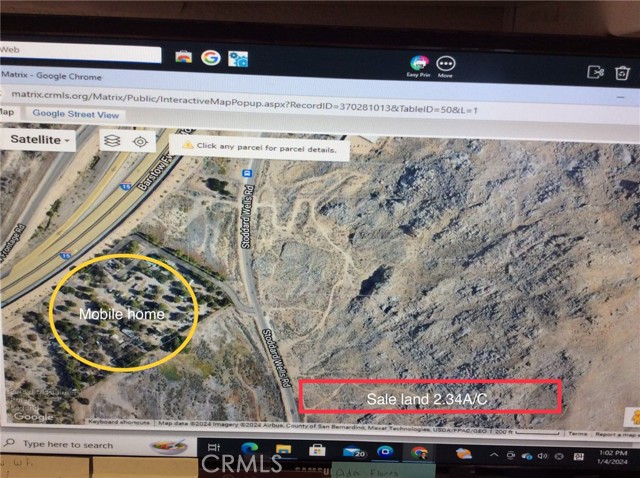 0 stoddard Wells Road, Apple Valley, California 92307, ,Land,For Sale,0 stoddard Wells Road,CRRS24006392