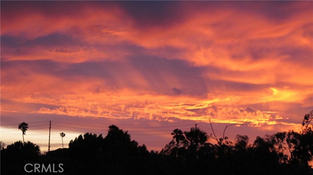 Sunset Picture from Patio Deck