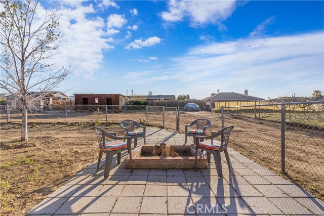 Fire Pit Area in Backyard