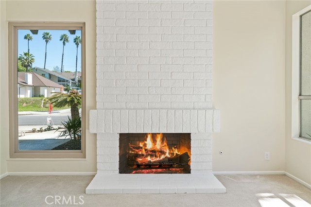 Gas-burning Fireplace in Living Room