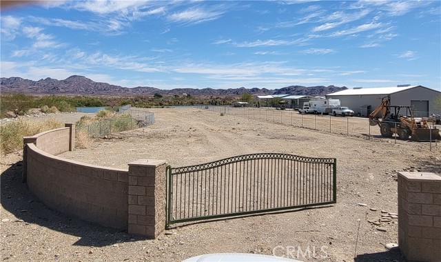 The property from the front gate