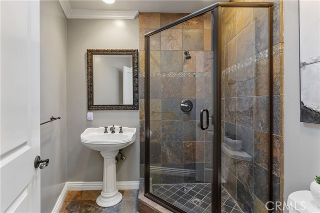 Bathroom 3 - The restroom and shower for the great room.