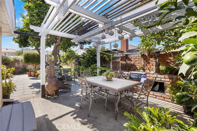 Backyard with Built-in BBQ