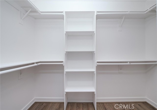 Primary walk in closet.