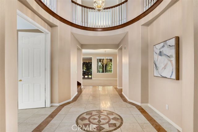 Formal Rotunda Entry with Office to the left