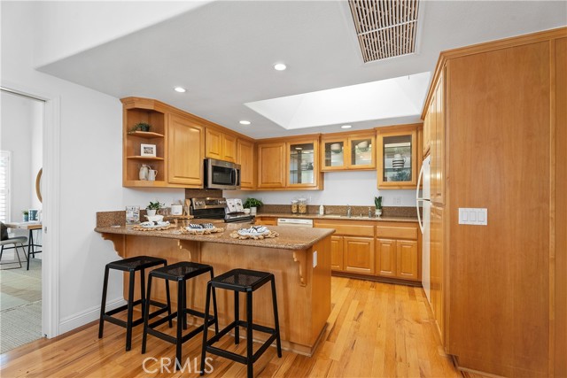 Skylight in kitchen.
