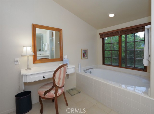 Primary bathroom vanity area