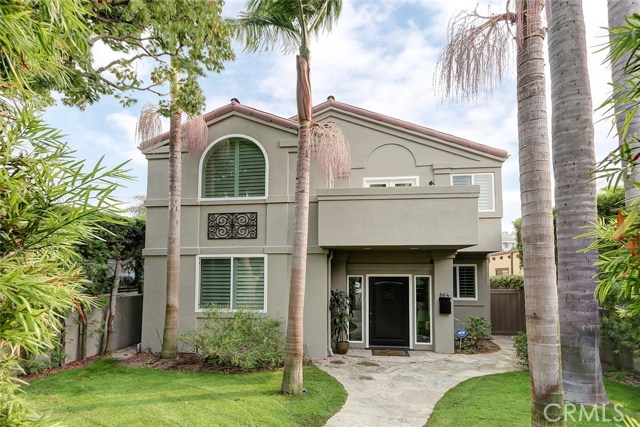 864 Avenue A Redondo Beach, California Located in the much sought after Avenues of S. Redondo Beach, this wonderful 4 bed, 3.5 bath family home is an entertainer's delight! Situated on a large street-to-alley lot w/beautiful mature landscaping & extremely private front & back yards, the light, bright, & open floor plan boasts high ceilings, skylights, & plenty of space for your friends & family get togethers. The main level formal living room has impressive 2 story ceilings & a travertine fireplace. Adjacent formal dining room is perfect for those special holiday occasions. Gourmet chef's kitchen includes an expansive center island cooktop, pantry, breakfast bar counters, & breakfast nook. Extra large family room features a dry bar w/wine fridge, wall to wall custom built-in shelving/cabinetry, & marble fireplace. Main floor bedroom is currently being used as an at-home-office w/built-in 2-chair desk space. Travertine grand entry w/soaring crescent shaped stairwell leads to 3 upstairs en suite bedrooms. Oversized master suite boasts its own private balcony, spacious walk-in closet, & luxurious bath w/spa tub, dual vanities, & walk-in shower. Additional features include A/C, plantation shutters, recessed/track lighting, & more! Sunny, south-facing backyard w/flagstone patio & built-in stainless steel BBQ. Detached 2 car garage w/laundry room. This special property is truly a rare find at the beach and w/easy access to nearby Alta Vista park, shops, restaurants, & award winning schools, what more could you ask for!!