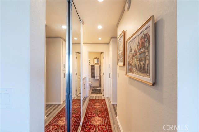 Hallway to the dressing area