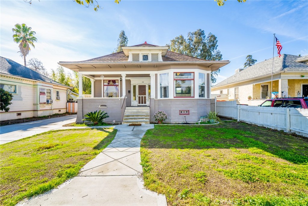 Welcome to this Craftsman Bungalow Duplex in the sought-after Downtown Colton area that is walking distance to Library, Parks, Shopping and the Police Department.  This home is full of Charm and Character with 10 foot ceilings, Built-in Cabinets and a lot of wood accents that make this a true iconic style.  The first unit offers 3 bedrooms and 2 bathrooms, the second unit is a 1 bedroom and 1 bath.  Each unit has their own electric meter and gas meter, and only one water meter.  It features a newer driveway that leads to a large metal built storage in the backyard.  The 1 bedroom agent is currently rented on a month to month lease and the larger unit will be delivered vacant.  Needs some TLC and it's ready for your own personal touches!