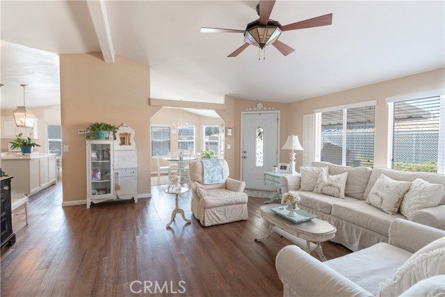 Living Room open to kitchen and dining room