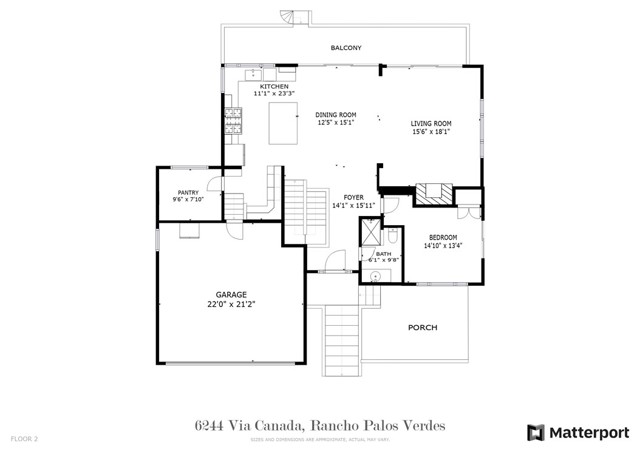 Main Level Floor Plan