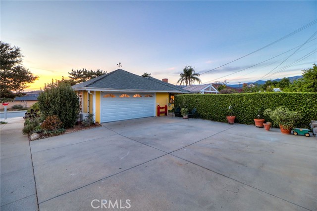 Large concrete driveway and room to park an RV