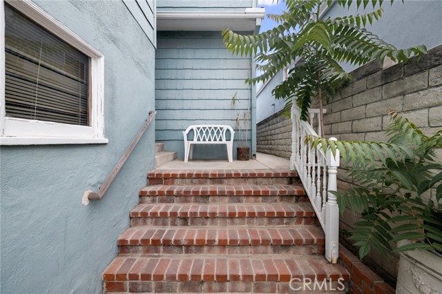 back patio/ garage entrance off alley