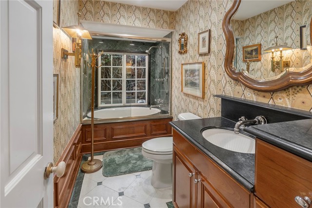 Second Bathroom and designed to function as a lovely powder room for dinner guests.