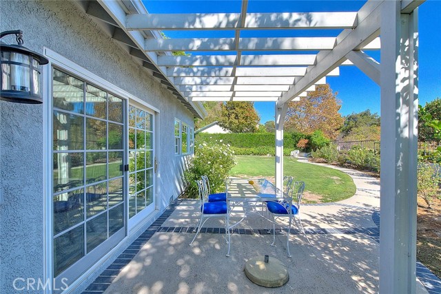 East side yard patio, slider to dining room