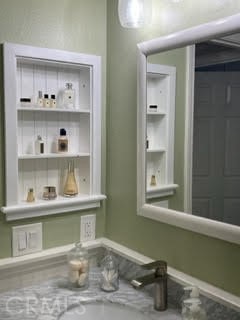 Niche in bathroom