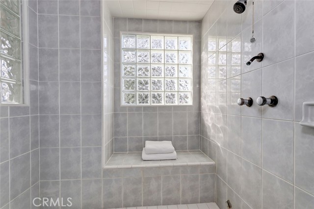 Master suite bath with separate steam shower
