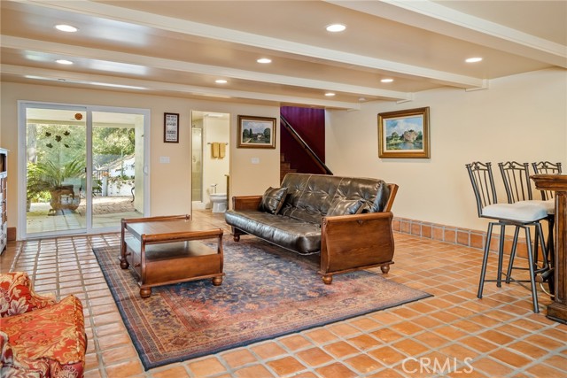 Cool room to hang out in during the summer.  It stays cool down here even on the hottest Atascadero day.  I think I see a patio, let's see.