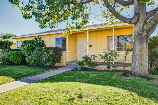 Three bedroom home on small cul-de-sac street in the highly sought after Presidential tract neighborhood of Orange. Quaint front porch entry welcomes you to this single story home with lots of potential. It is a blank canvas. Remodeling is necessary. This a great opportunity for an investor. Property being sold 'as is'. First time available from original owners family. The rear yard is completely fenced and boasts a sizable back yard with mature fruit trees. A huge covered patio and detached 2 car garage offer many possibilities. Corner Lot location with the two garage entrance on Grand St. 
It is ideally situated near schools, and close to Old Towne Orange, Chapman University, and transportation with lots of shopping and dining options.