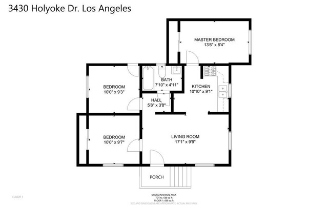 Detail Gallery Image 11 of 11 For 3430 Holyoke Dr, Los Angeles,  CA 90065 - 3 Beds | 1 Baths