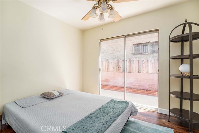 3rd bedroom with sliding glass doors to the private oversized patio... currently this room is being used as an office