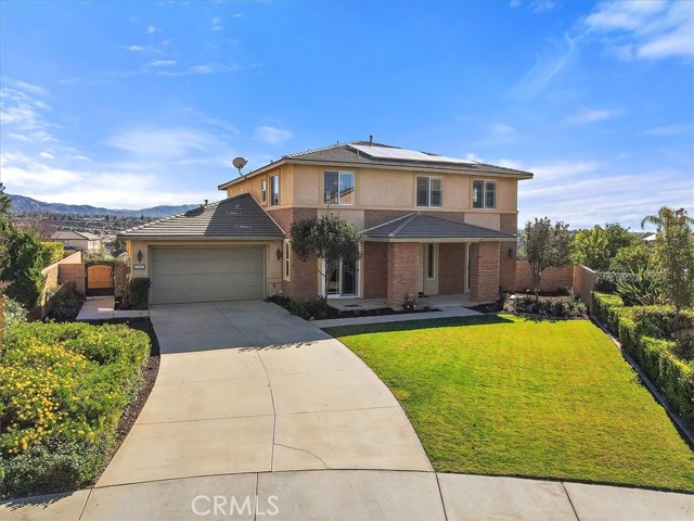 33487 Gold Gulch Way Yucaipa, California Welcome home to this stunning 5 bedroom, 4 bathroom home in Yucaipa. This pristine move in ready home has it all. The back of this home is absolutely fantastic with a large swimming pool and jacuzzi and breathtaking views. This is the perfect space for hosting gatherings. Upon entry, you are met with gorgeous hardwood floors throughout. A spacious living room and a family room. The kitchen features well-appointed cabinetry, granite countertops, top of the line appliances, double oven and canned lighting. The primary bedroom is accentuated by a walk in closet and a conjoining bathroom with a bathtub. All other bedrooms are spacious and feature ceiling fans. This gem will go very fast, call and schedule a tour today!