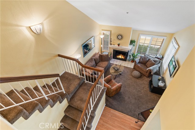 Second Level View of Living Room