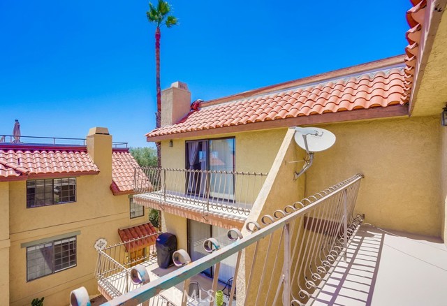 Balcony off upstairs bedroom