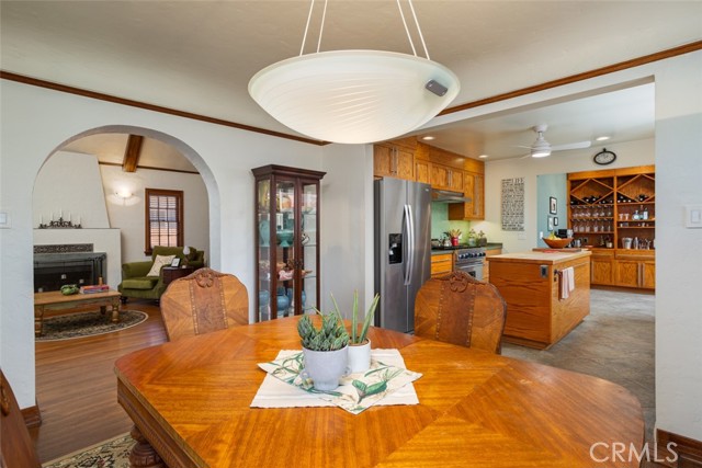 formal dining room, view of living room and kitchen