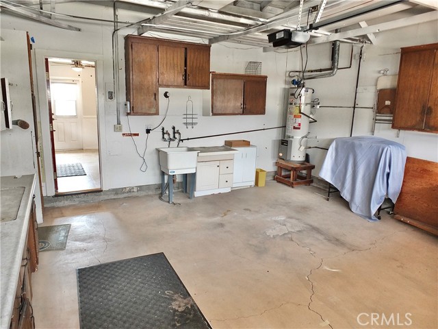 Sink and cabinets for storage