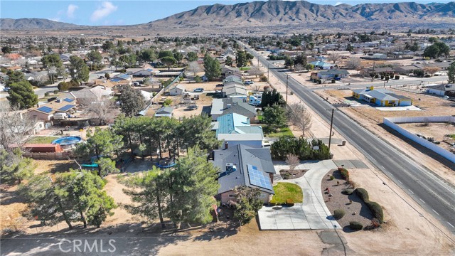 Aerial View Corner Lot