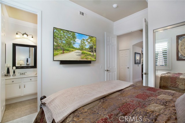 Spacious main floor bedroom with private bath