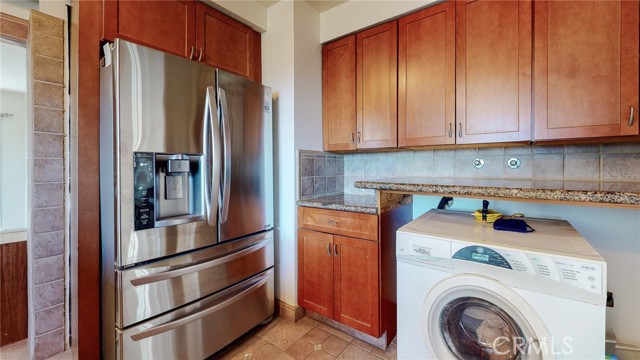Laundry in kitchen