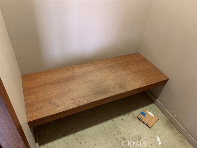 Inside dressing room