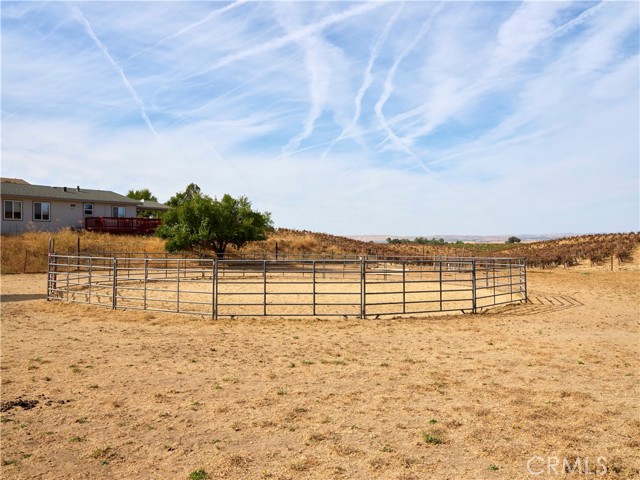 Additional pasture area surrounding round pen