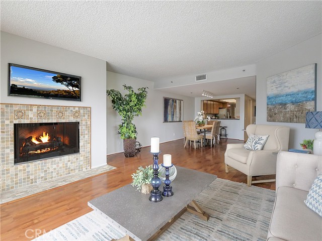 Living Room With Fireplace