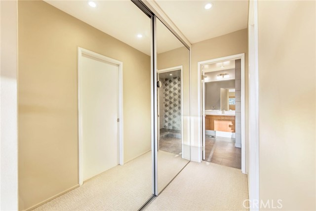 Walk in master closet and additional hall closet
