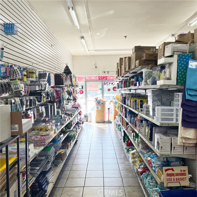 School supplies, cleaning supplies, and other house hold items sold here as well.