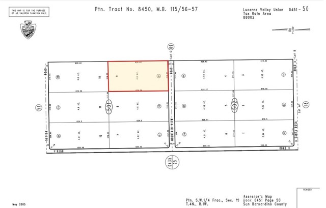 Detail Gallery Image 1 of 1 For 0 Mountain View Rd, Lucerne Valley,  CA 92356 - – Beds | – Baths