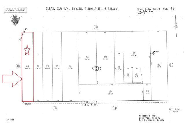 Detail Gallery Image 12 of 12 For 0 Calico Bld, Yermo,  CA 92398 - – Beds | – Baths