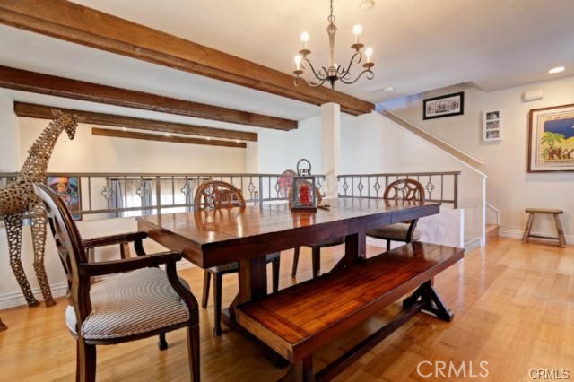 Dining Room and Wood Beam Ceilings